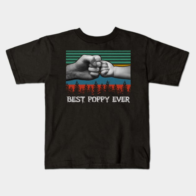 BEST POPPY EVER Kids T-Shirt by SamaraIvory